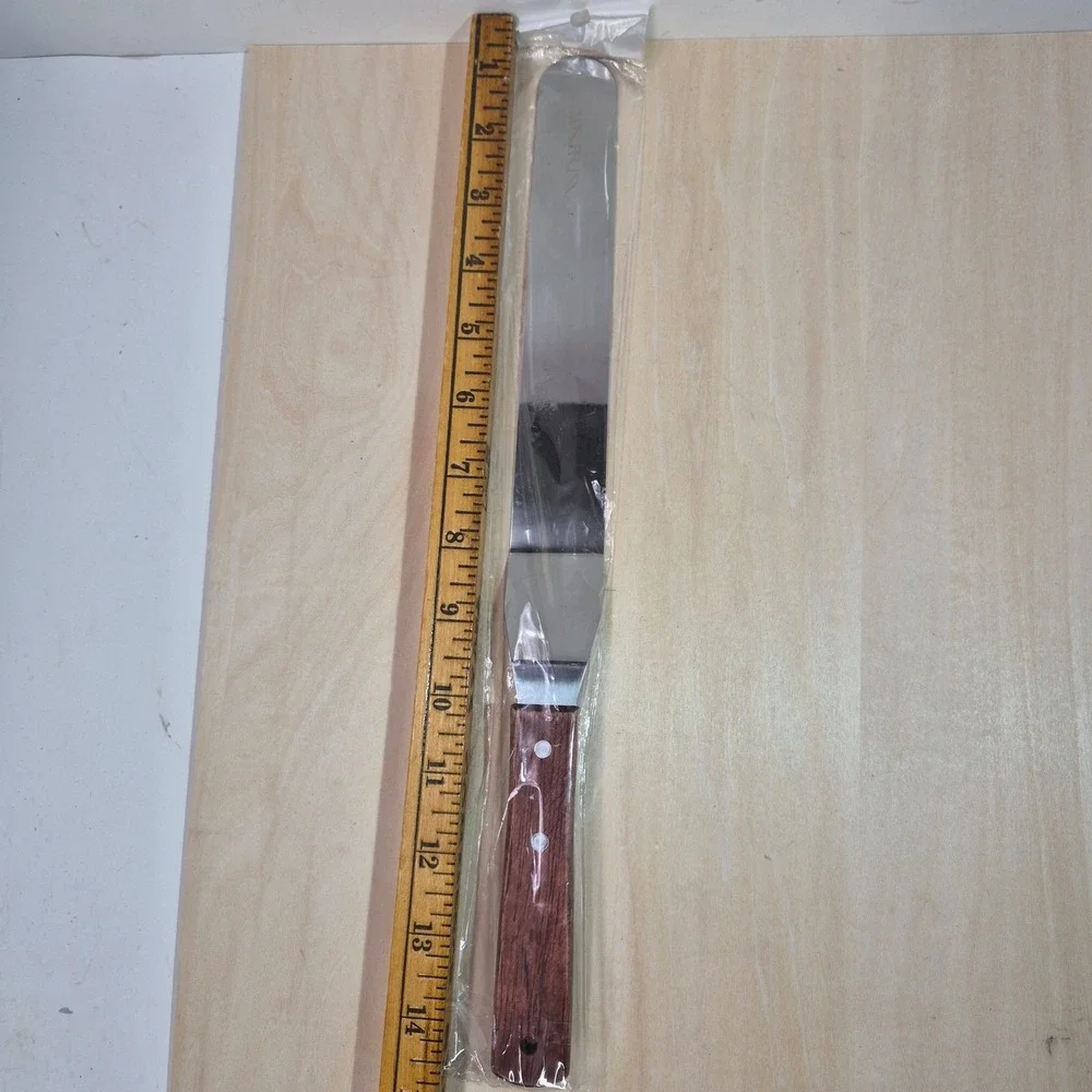 Legerna Offset Spatula Wood Handle Stainless Steel‎ Icing Baking Decorating